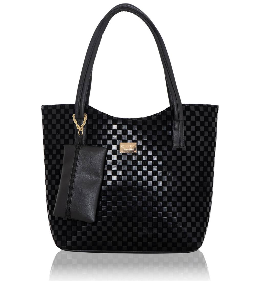 Bolsa Beatriz color Ajedrez Negro